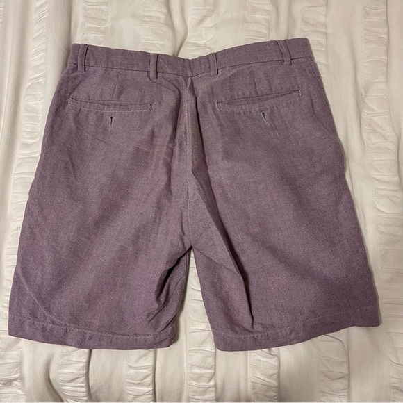 Perry Ellis Portfolio Purple Cotton Shorts - Picture 2 of 5